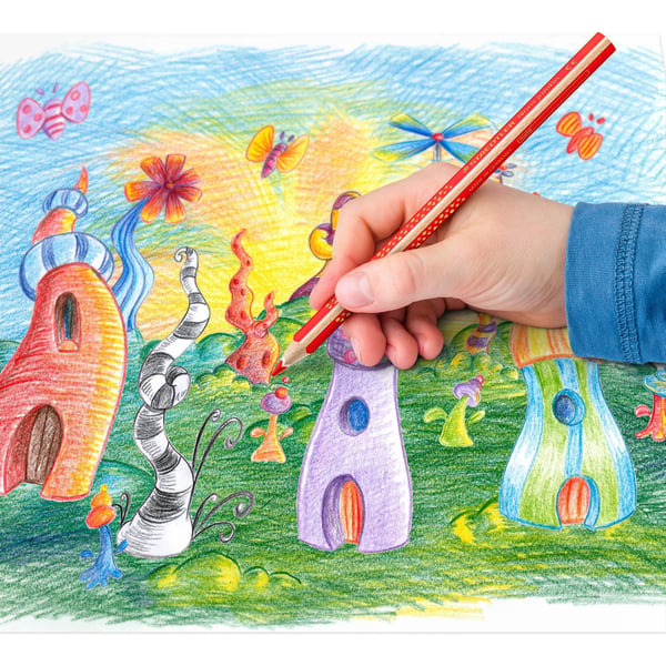 STAEDTLER Noris Club® triplus® Jumbo, FSC - ergonomisk trekantet - Bonuspakke med 10+2 stk. - assorterte farger
