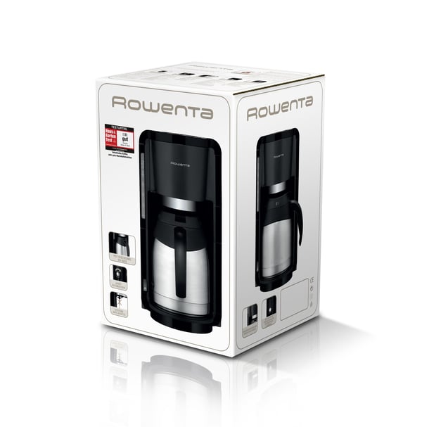 Rowenta Milano Thermo CT 3818 - Kaffemaskin - 10 kopper - sort/rustfrit stål