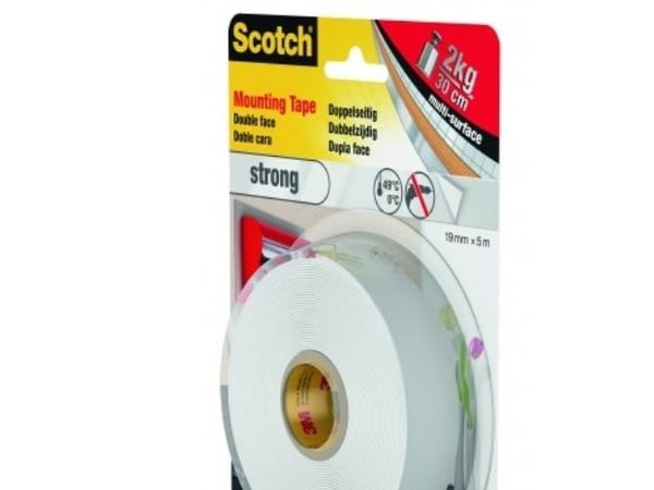 3M 40011950, Valkoinen, 5 m, 19 mm, 1 kpl