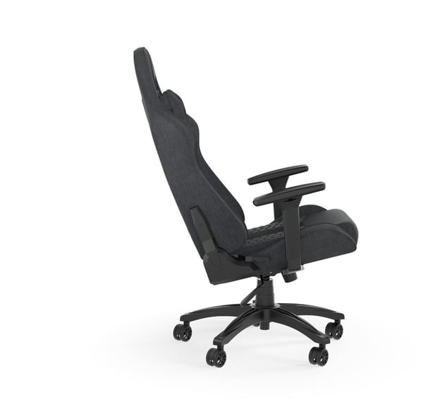 CORSAIR TC100 RELAXED - Spillestol - ergonomisk - armlener - T-formet - tipping - nylon, stålramme, mykt stoff - svart/grå