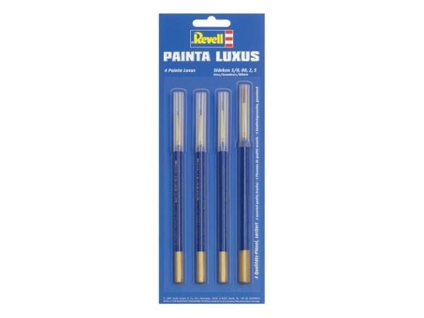 Revell PAINTA LUXUS - Pensel - storlek: 2, 5, 00, 5/0 (paket om 4)