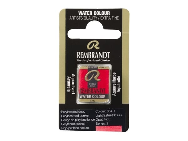Rembrandt Watercolour Pan Perylene Red Deep 354