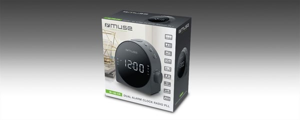 Muse M-185 CR, Klockradio, Digital, FM, MW, LED, 2,29 cm (0.9"), Vit