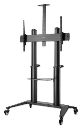 Manhattan 462341, 3,05 m (120"), 200 x 200 mm, 1000 x 600 mm, -10 - 5°, Aluminium, Svart