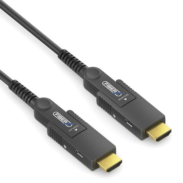 PureLink FiberX Series - Premium High Speed - HDMI-kabel - HDMI hann avtakbar HDMI A-kontakt til HDMI hann avtakbar HDMI A-kontakt - 40 m - skjerme...