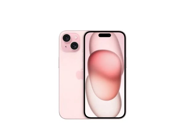 Apple iPhone 15 - 5G smartphone - dual-SIM / Internminne 512 GB - OLED-skärm - 6.1" - 2556 x 1179 pixlar - 2 bakre kameror 48 MP, 12 MP - front cam...