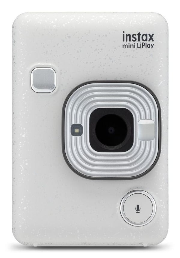 Fujifilm Instax Mini LiPlay - Digitalkamera - kompakt med omedelbar fotoskrivare - Bluetooth - dimvit