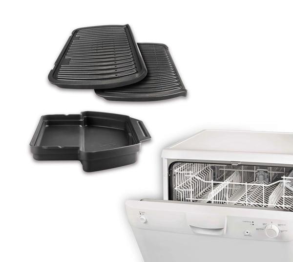 Tefal GC712D, Sølv, Rektangulær, Sensor, Rist, 600 cm², 300 x 200 mm