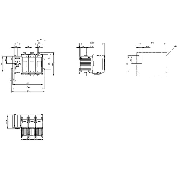 3-napainen 125 A 690 V/AC Siemens 3KF233120LF11