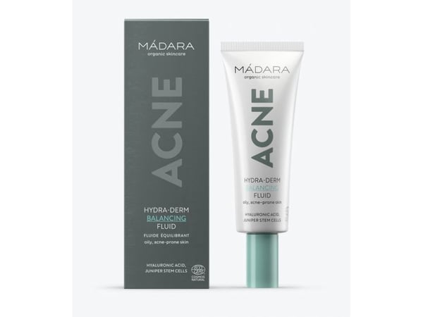 MÁDARA Cosmetics ACNE Hydra-Derm Balancing Fluid, Naiset, Vaativa iho, Neste, Aknea ehkäisevä, Kosteuttava, 40 ml, Tuubi