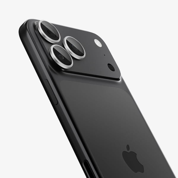 Spigen Optik Pro EZ Fit, Apple, iPhone 17 Pro, Fallsikker, Ripebestandig, Sølv, 2 stykker