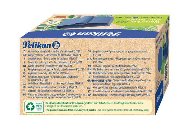 Pelikan eco, Blå, Plast, Tyskland, Boks, 1 stykker