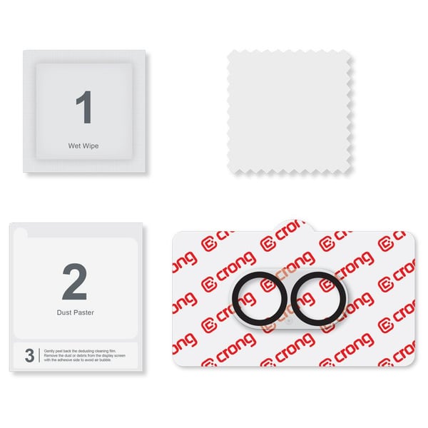Crong Lens Shield - Kameran ja linssin lasi iPhone 17:lle