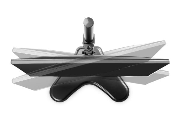 DIGITUS - Stativ - Quick Mount & QuickRelease - for LCD-skjerm - universal - plastikk, stål - svart - skjermstørrelse: 17"-32" - skrivebordsstativ