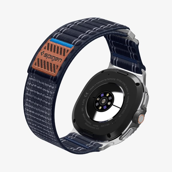 Spigen WBF0, Band, Smartwatch, Marinblå, Samsung, Watch 8 (40/44 mm)/Watch 8 Classic (46mm), Tyg