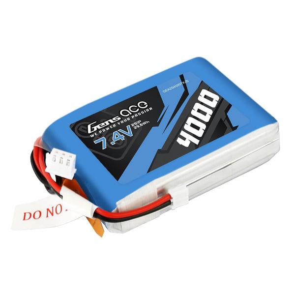 Gens Ace 4000mAh 7.4V 1C LiPo akku