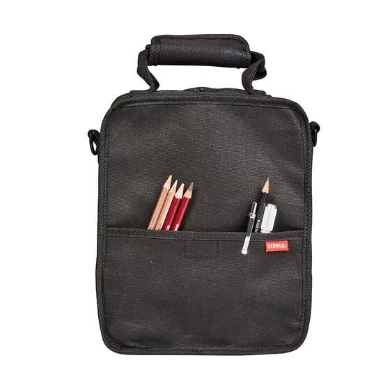 Derwent Carry All Bag - kan holde 132 blyanter + lynlås rum + A5 blok - leveres uden indhold