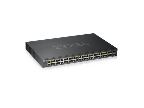 Zyxel GS1920-48HPv2 - Switch - smart - 48 x 10/100/1000 (PoE+) + 4 x kombo-Gigabit SFP + 2 x Gigabit SFP - rackmonterbar - PoE+ (375 W)