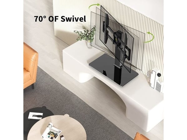 Techly ICA-LCD 323M, Vapaasti seisova, 40 kg, 81,3 cm (32"), 139,7 cm (55"), 400 x 400 mm, Musta