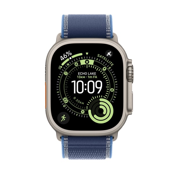 Apple Watch Ultra 3 , OLED, Kosketusnäyttö, 64 GB, Wi-Fi, GPS (satelliitti), 61,6 g