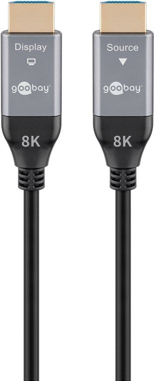 Goobay 76275, 20 m, HDMI Type A (Standard), HDMI Type A (Standard), 3D, 48 Gbit/sek, Svart