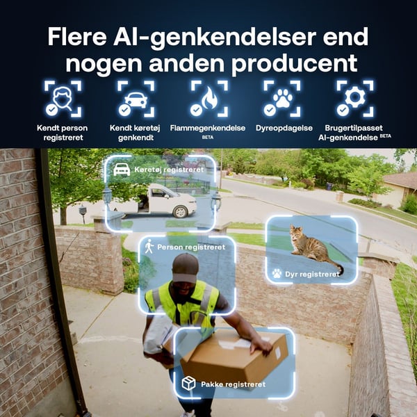 Arlo Ultra 3 4K -ulkovalvontakamera, 3-pack, IP-turvakamera, Ulkona, Langallinen & langaton, 7,5 m, Amazon Alexa & Google Assistant, Tanska, Saksa,...