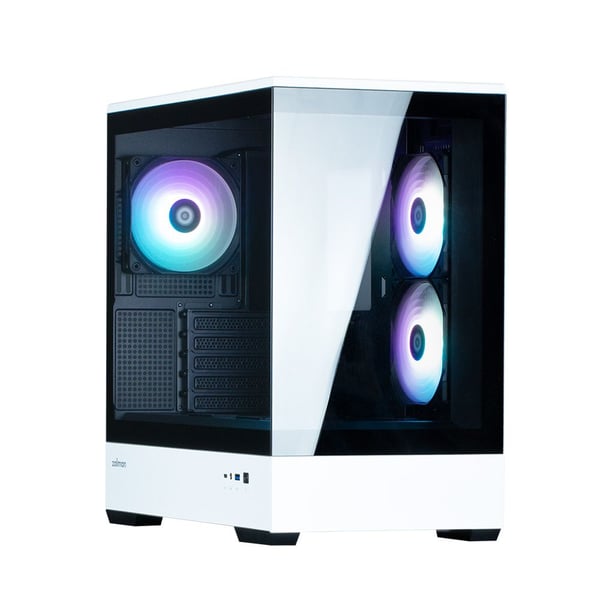 Zalman P30 BW, Mini Tower, PC, Svart, micro ATX, Mini-ITX, Plast, Stål, Härdat glas, Multi