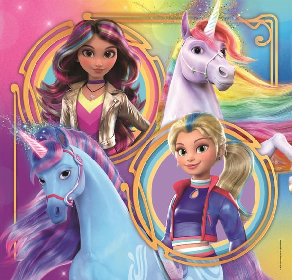 Clementoni 3x48 pcs Puzzles Unicorn Academy, 5 År