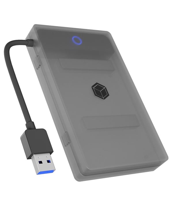 ICY BOX IB-AC603b-U3 HDD/SSD-kabinett 2,5" SATA USB 3.2 Gen 1