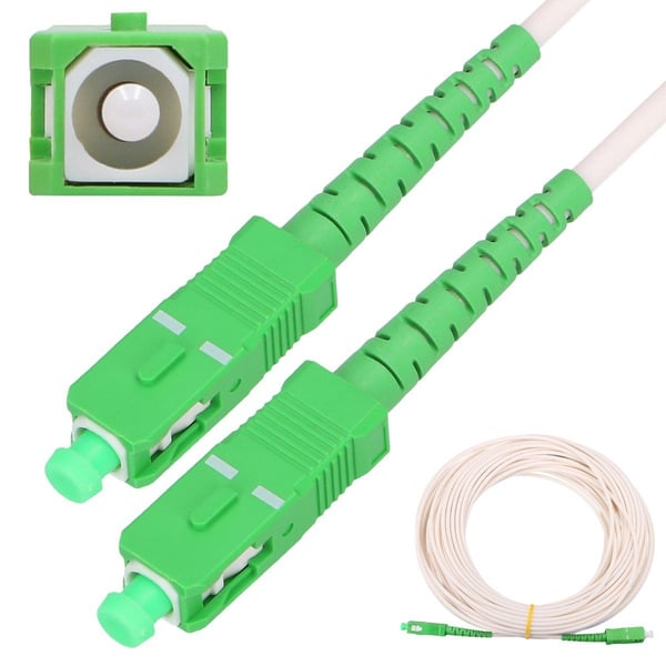 Extralink SC/APC-SC/APC | Patchcord | LSOH, Singlemode, Simplex, G.657A2, 3mm, 10m, vit
