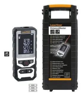 Laserliner DistanceMaster, Laseretäisyysmittari, m, musta, Harmaa, Valkoinen, Digitaalinen, LCD, 50 m