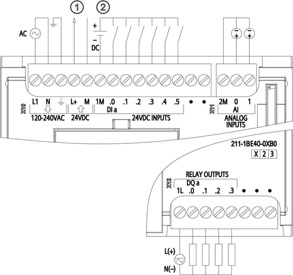 Siemens 6ES7211-1BE40-0XB0, CE, RoHS, REACH, 100 mm, 98 mm, 108 mm, 83 mm, 384 g