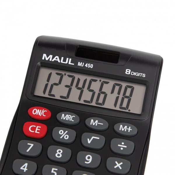 MAUL MJ 450, Ficka, Display, 8 siffror, 1 linjer, Batteri, Svart
