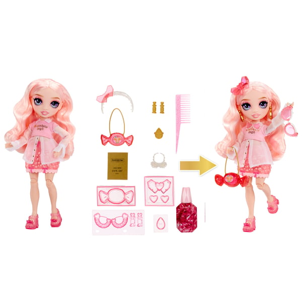 Rainbow High Creative Crystals Fashion Doll- Bella, Modedocka, Honkoppling, 8 År, 280 mm, Multifärg
