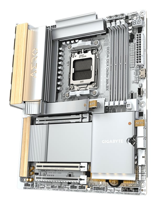 Gigabyte X870E AERO X3D WOOD hovedkort AM5 ATX DDR5