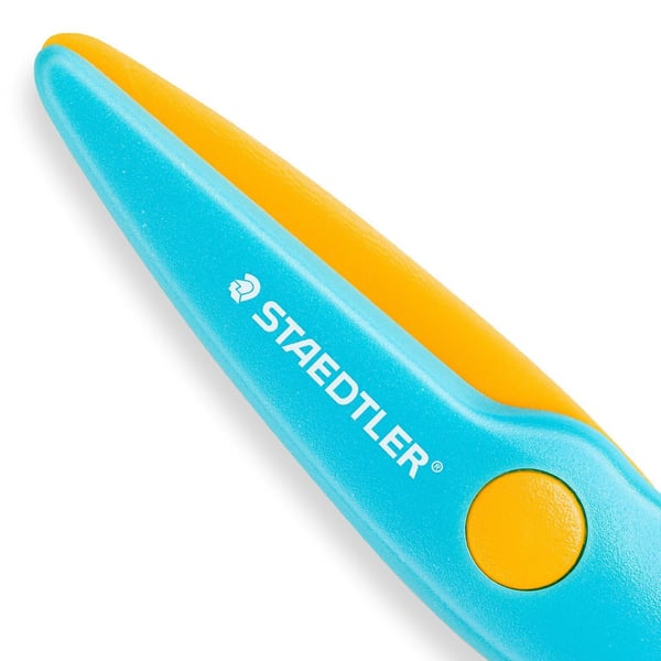 Staedtler Noris Junior, Barn, Rett kutt, Single/enkelt, Blå, Gult, Metall, Høyrehendt