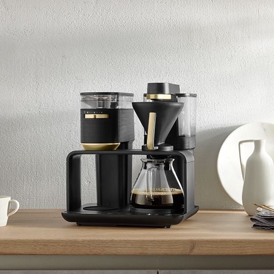 Melitta EPOS 1024-04 kaffebryggare 1 L inbyggd kvarn 1515 W, svart/guld