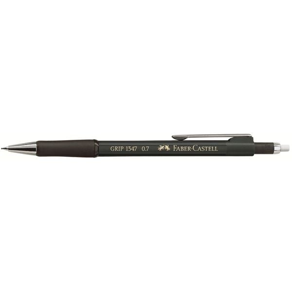 Faber-Castell GRIP 1347 - Stiftpenna - 0.7 mm - indragbar - med radergummi