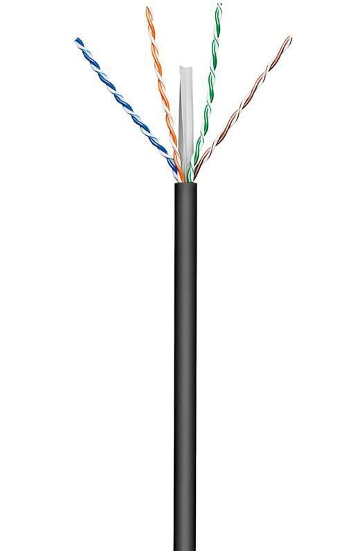 MicroConnect - Samlet kabel - 100 m - UTP - CAT 6 - utendørs, solid - svart