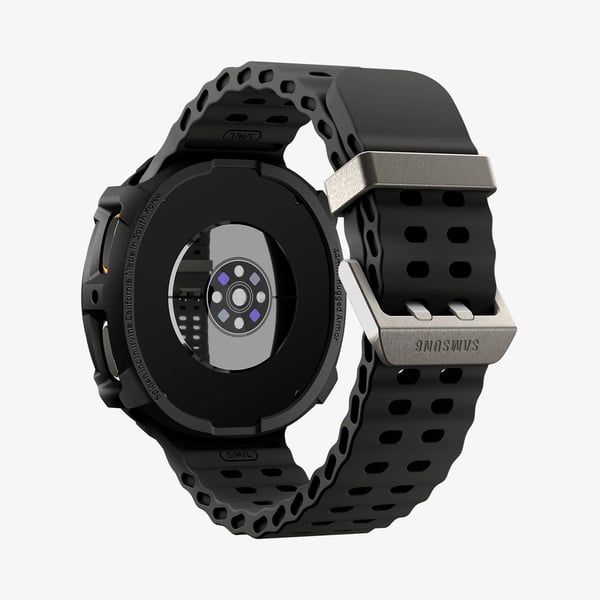 Spigen Rugged Armor, Boks, SmartWatch, Sort, Samsung, Watch 8 (44mm), Termoplastisk polyuretan (TPU)