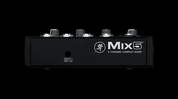 Mackie Mix5, 5 kanaler, Sort