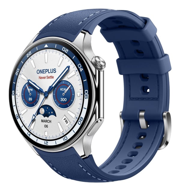 OnePlus Watch 2 älykello 46 mm 1,43" 32 GB, Nordic Blue