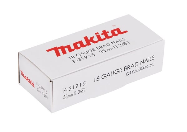Makita - Brad nails - 5000 deler - 2.2 mm - lengde: 35 mm - bredde: 1 mm - for Makita AF506, AF506N, DBN500RTJ, DBN500ZJ, DFN350ZJ; LXT DBN500Z