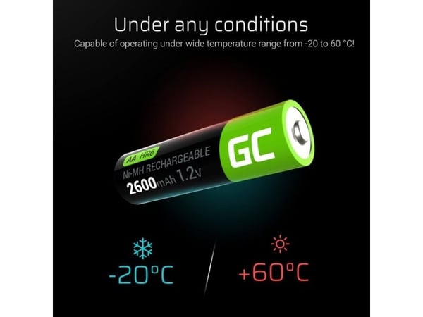 Green Cell AA/R6 2600 mAh laddbart batteri 16 st.