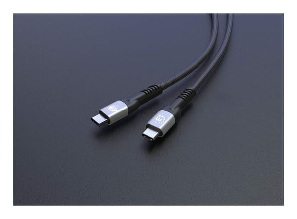 Manhattan 356381, 2 m, USB C, USB C, USB4 Gen 3x2, 40 Gbit/s, Svart