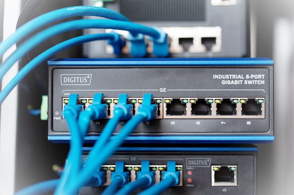 DIGITUS Professional DN-651119 Industrial - Switch - ikke-styrt - 8 x 10/100/1000 - DIN-skinnemonterbar - DC-strøm