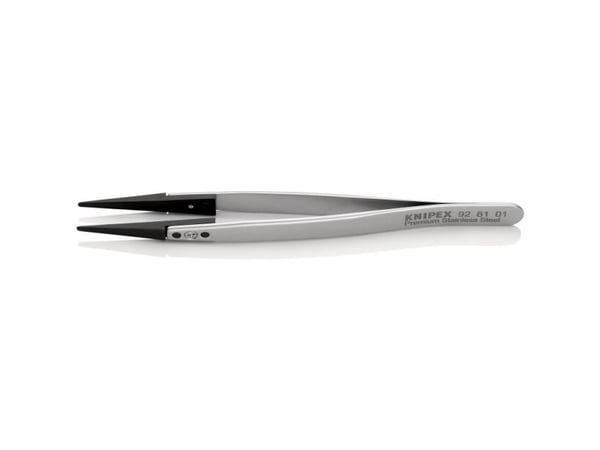 Knipex 92 81 01, Rustfritt stål, Rustfritt stål, Konisk, Rett, 17 g, 10 mm