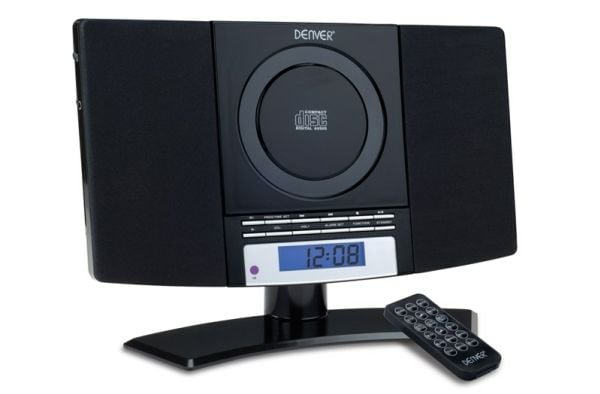 Denver MC-5220 mikrohifijärjestelmä CD FM AUX, seinäkiinnitettävä, musta