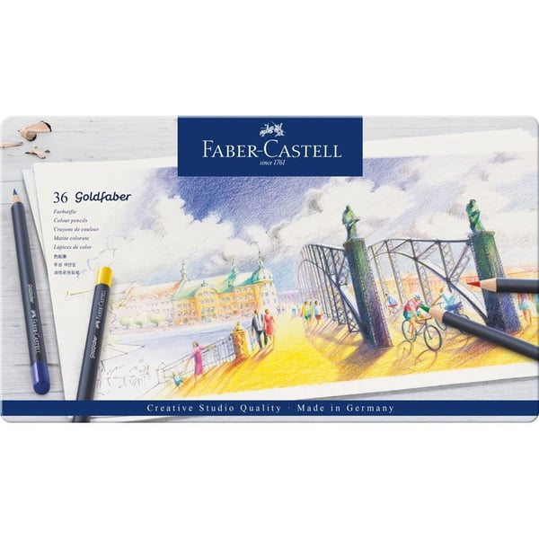 Faber-Castell GOLDFABER - Fargeblyant - assorterte farger (en pakke 36)