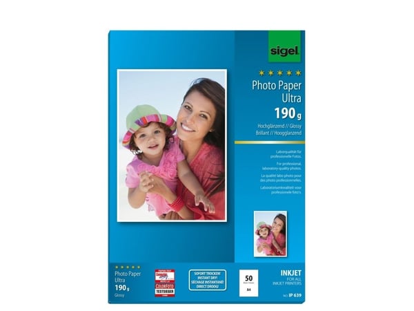 Sigel Ultra IP639 - Blank - A4 (210 x 297 mm) - 190 g/m² - 50 ark fotopapper